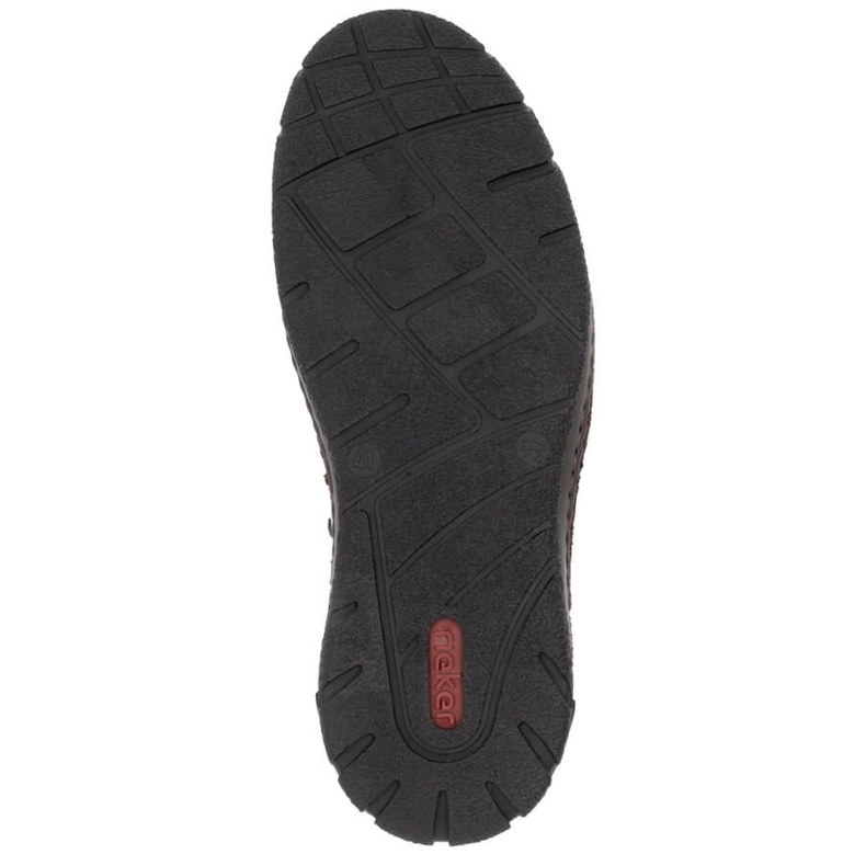 Botas de hombre impermeables de piel con aislamiento marrón Rieker B0392-25 1