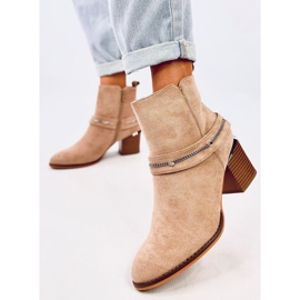 Botines Athing de ante caqui beige 4