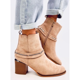Botines Athing de ante caqui beige 3