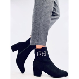 Lanne Botas negras de tacón bajo negro 3