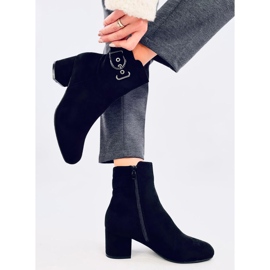 Lanne Botas negras de tacón bajo negro 4