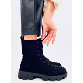 Botines Pansy Black de ante negro 3