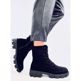 Botines Pansy Black de ante negro 4