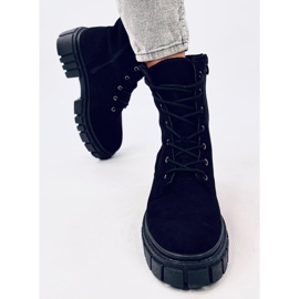 Botas con cordones Kelis Black negro 1
