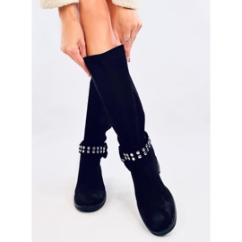 Brews Botas de ante mujer negras negro 2