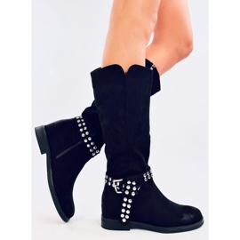 Brews Botas de ante mujer negras negro 5