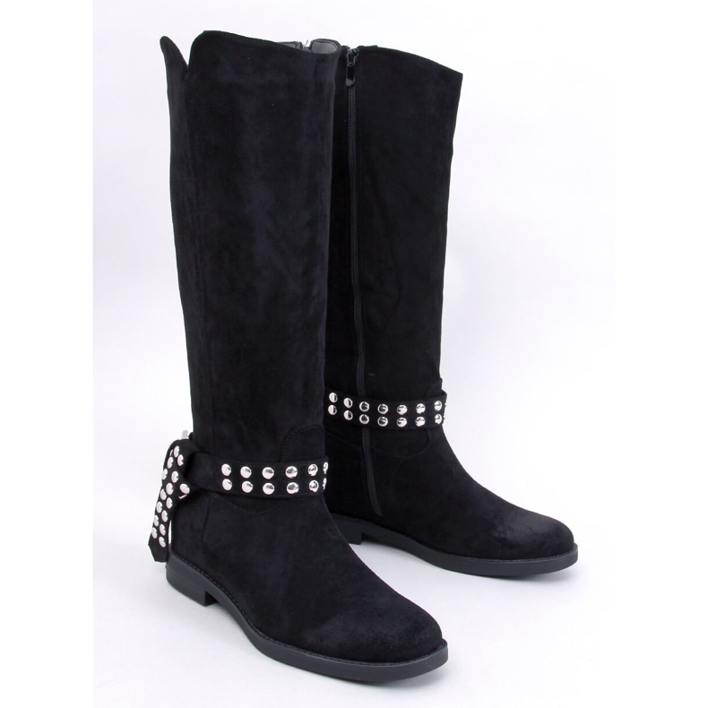 Brews Botas de ante mujer negras negro 1