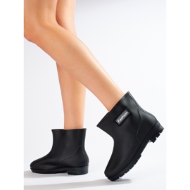 Botas de agua bajas de mujer negras negro 2