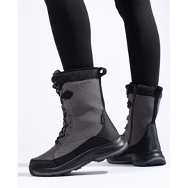 Zapatos trekking mujer cordones DK impermeable gris 2