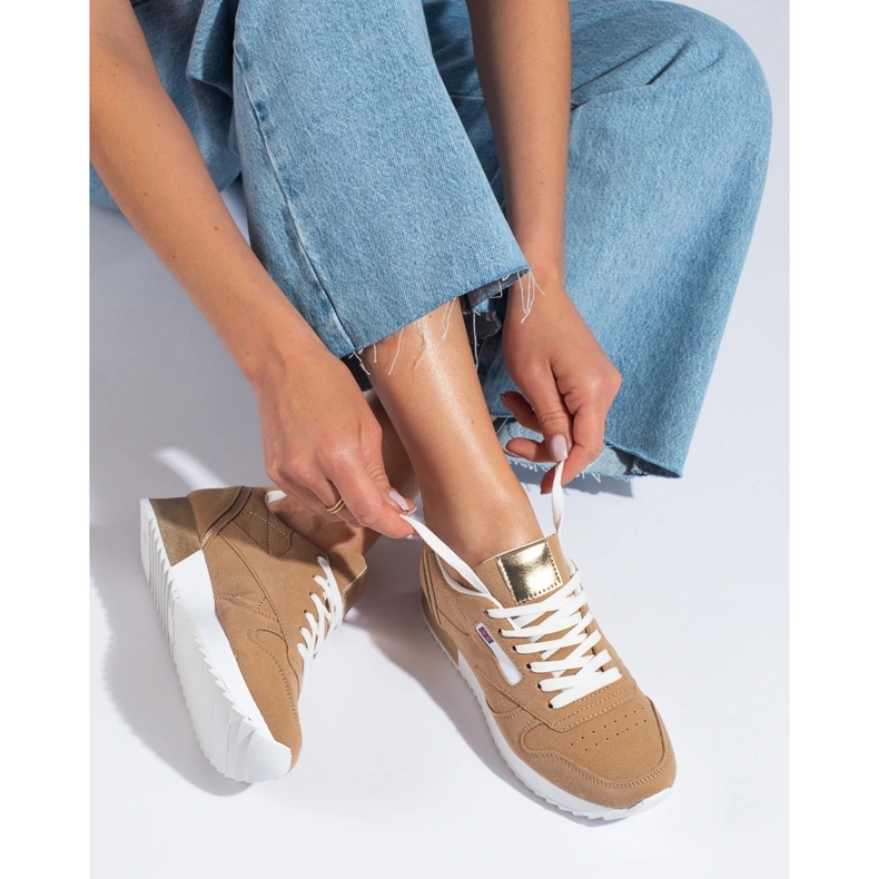 Deportivas mujer Shelovet beige 2