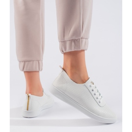 Seastar Zapatos blancos con cordones para mujer. 3
