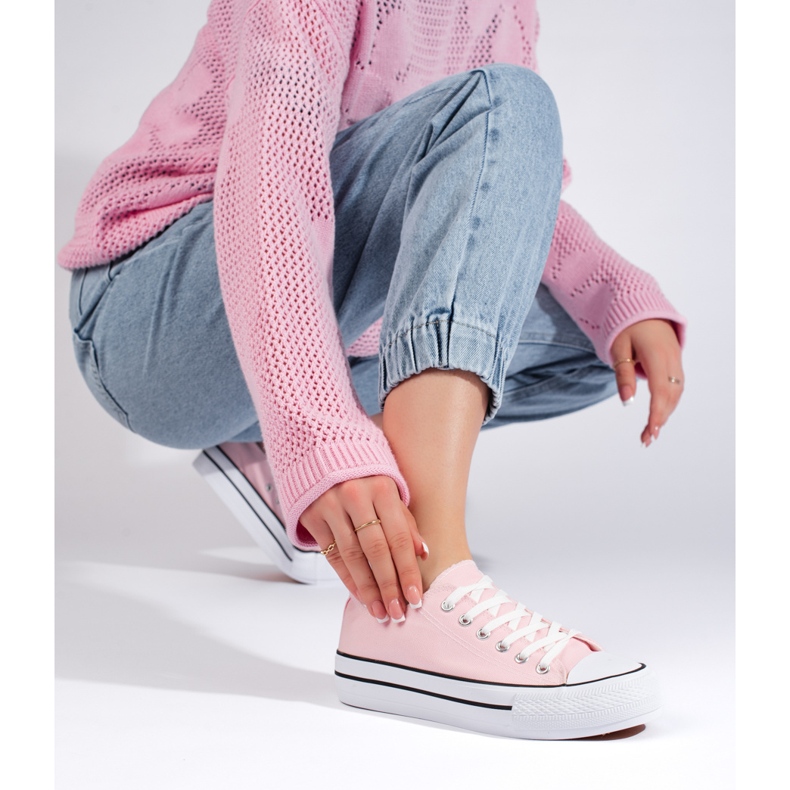 Deportivas rosas de mujer 1