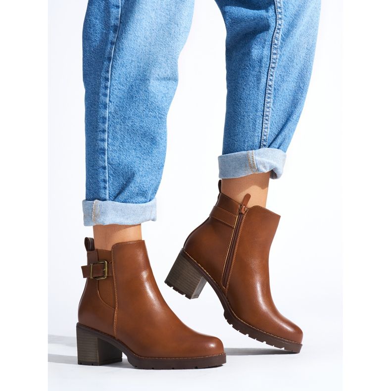 Botines marrones de mujer marrón 1