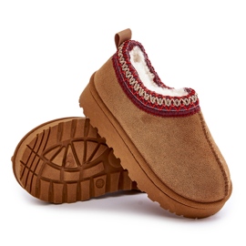 Botas de Nieve Infantil Plataforma Aislante con Pelo Vilabria Camel marrón 7