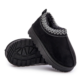 Botas de nieve para niños con plataforma, calentitas con pelo, negro Vilabria 8