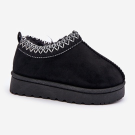 Botas de nieve para niños con plataforma, calentitas con pelo, negro Vilabria 7
