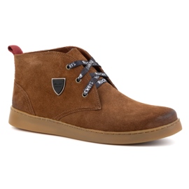 Zapatos chukka hombre piel KAMPOL 110/804 marrón 2