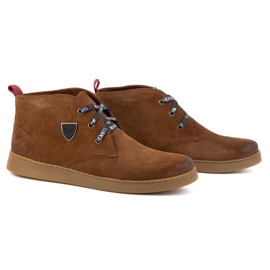 Zapatos chukka hombre piel KAMPOL 110/804 marrón 3