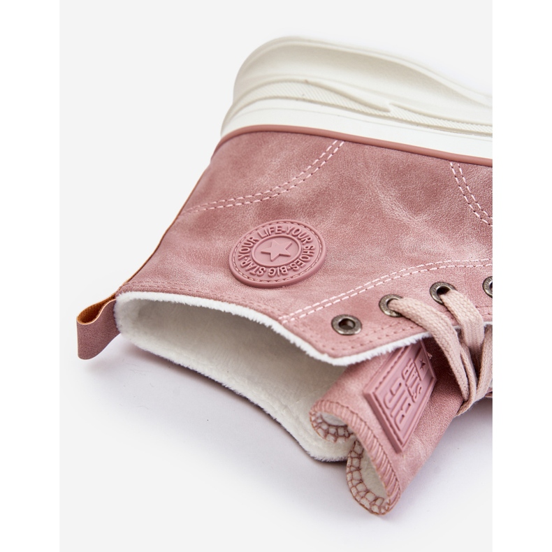 Zapatillas deportivas aisladas para mujer con plataforma Big Star OO274071 Rosa rosado 1