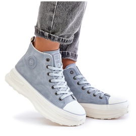 Zapatillas de deporte aisladas para mujer con plataforma Big Star OO274072 Azul 3