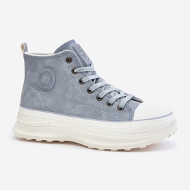 Zapatillas de deporte aisladas para mujer con plataforma Big Star OO274072 Azul 2
