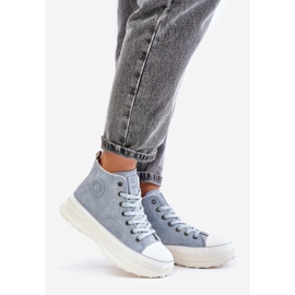 Zapatillas de deporte aisladas para mujer con plataforma Big Star OO274072 Azul 1