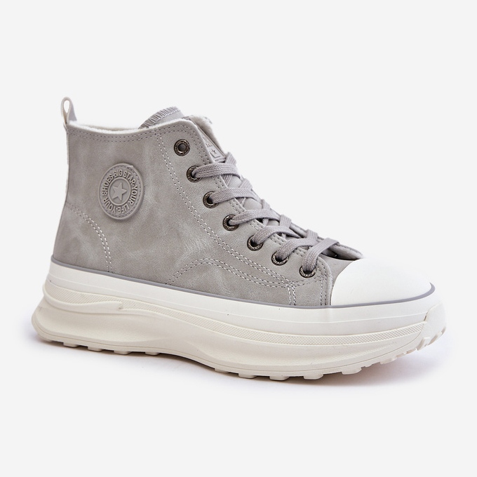 Zapatillas deportivas aisladas para mujer con plataforma Big Star OO274073 Gris 2