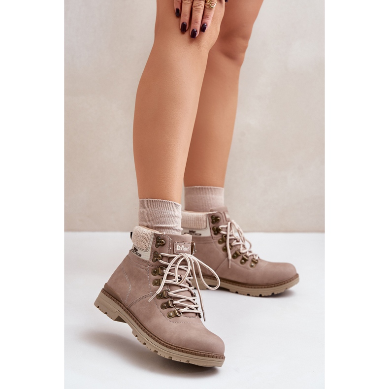 Botas Lee Cooper Mujer LCJ-24-03-3042 Beige Oscuro 2
