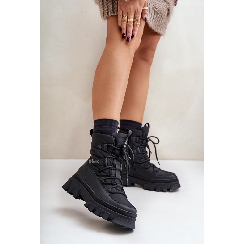 Botas de nieve con cremallera para mujer Lee Cooper LCJ-24-47-3144 Negro 2