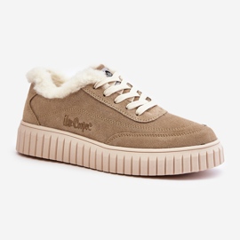 Zapatillas Mujer de Piel Forradas con Pelo Lee Cooper LCJ-24-01-2972 Beige 2