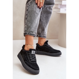 Zapatillas Mujer de Piel Forradas con Pelo Lee Cooper LCJ-24-01-2973 Negro 2