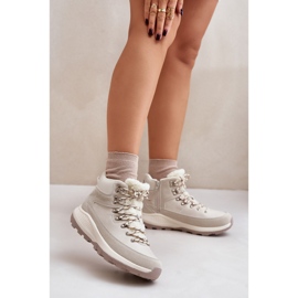 Botas Ligeras Con Cremallera Mujer Lee Cooper LCJ-24-03-3071 Beige Claro 4