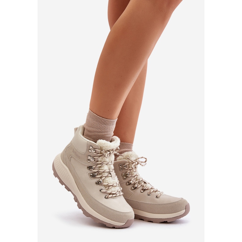 Botas Ligeras Con Cremallera Mujer Lee Cooper LCJ-24-03-3071 Beige Claro 1