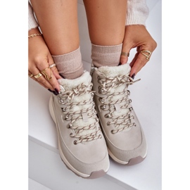 Botas Ligeras Con Cremallera Mujer Lee Cooper LCJ-24-03-3071 Beige Claro 2