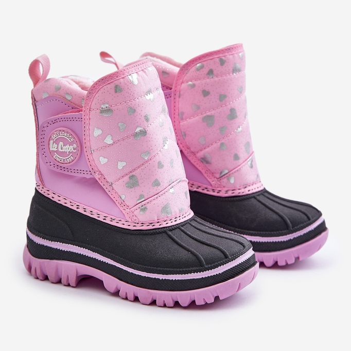 Botas de Nieve con Velcro para Niños Lee Cooper LCJ-24-44-2863K Rosa 1