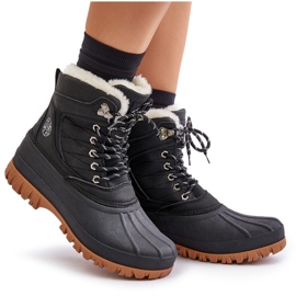 Botas de nieve con cordones y piel para mujer Lee Cooper LCJ-24-44-2868 Negro 7