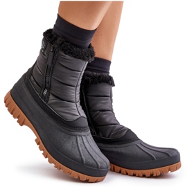 Botas De Nieve Para Mujer Aisladas Con Piel, Cremallera, Lee Cooper LCJ-24-44-2866 Negro 9
