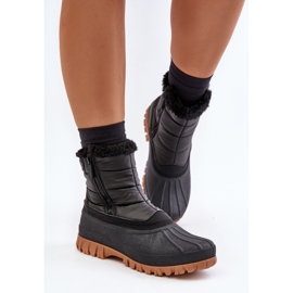 Botas De Nieve Para Mujer Aisladas Con Piel, Cremallera, Lee Cooper LCJ-24-44-2866 Negro 6