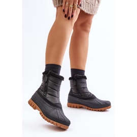 Botas De Nieve Para Mujer Aisladas Con Piel, Cremallera, Lee Cooper LCJ-24-44-2866 Negro 3