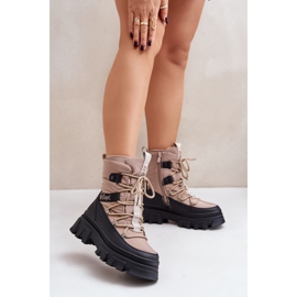 Botas de Nieve Con Cremallera Mujer Lee Cooper LCJ-24-47-3143 Beige 2