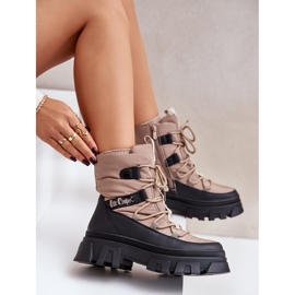Botas de Nieve Con Cremallera Mujer Lee Cooper LCJ-24-47-3143 Beige 7