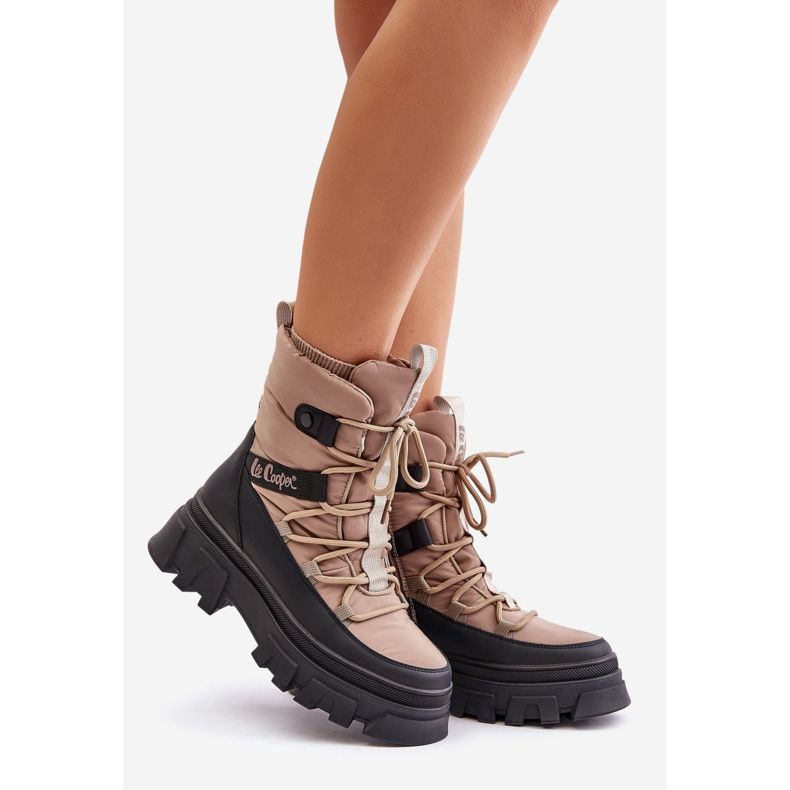 Botas de Nieve Con Cremallera Mujer Lee Cooper LCJ-24-47-3143 Beige 1