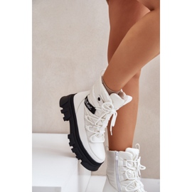 Botas de nieve con cremallera para mujer Lee Cooper LCJ-24-47-3142 Blanco 5