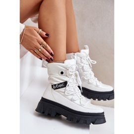 Botas de nieve con cremallera para mujer Lee Cooper LCJ-24-47-3142 Blanco 8