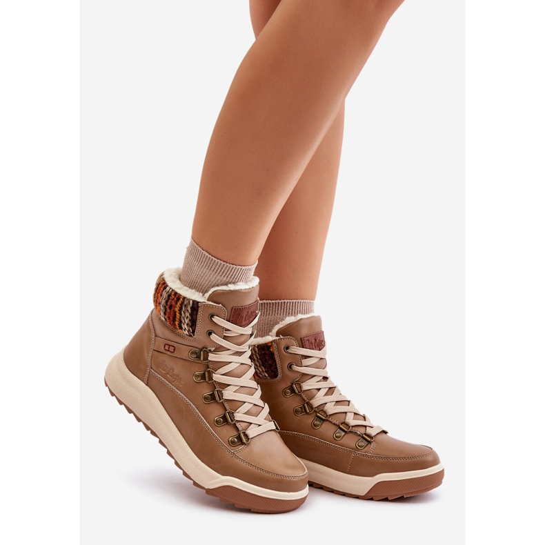 Botas cálidas de cuero para mujer Lee Cooper LCJ-24-01-2985 Beige 1