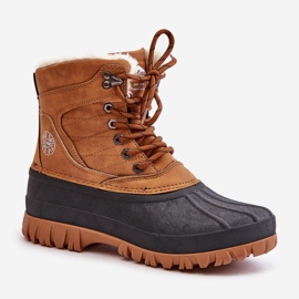 Botas de nieve con cordones y pelo para mujer Lee Cooper LCJ-24-44-2869 Camel marrón 4