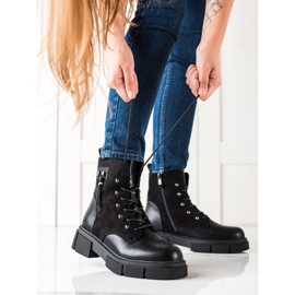 W. Potocki Botas con cordones en la plataforma Potocki negro 5