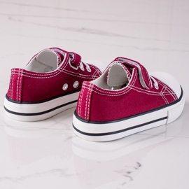 Deportivas infantiles Vico material burdeos rojo 3