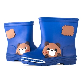Botas de agua bajas para niños azules 2
