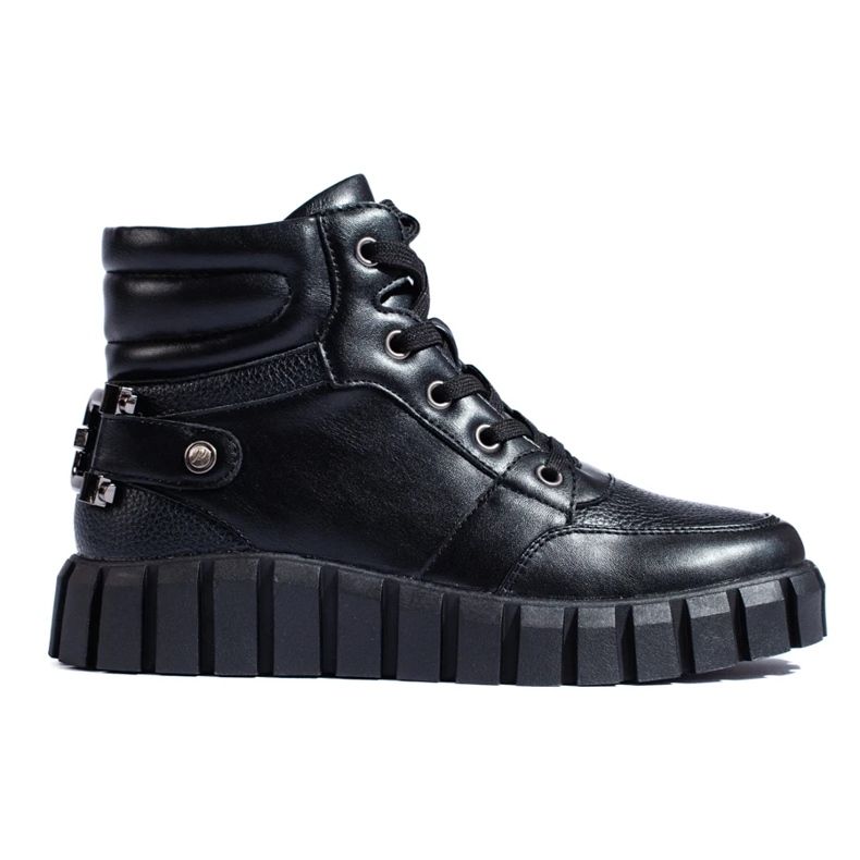 W. Potocki Botas deportivas de mujer Potocki negras con plataforma negro 1